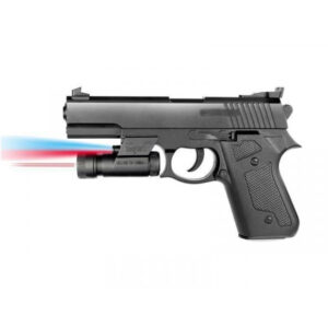 PISTOLET A BILLES 1092 KIDDOS SPRING ABS NOIR 0.5 JOULE+LASER+LAMPE+500 Billes