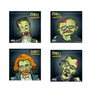 ASG Lot de 100 cibles 14X14 ZOMBIE tir airsoft