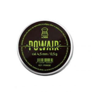BOÎTE DE 500 PLOMBS RONDS POWAIR - CALIBRE 4.5MM