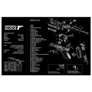 Tapis de nettoyage en caoutchouc pour pistolet 280mmx430mm pour Glock