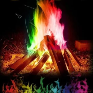 25g Happy Fire Poudre Feu Magique Flammes Colorées Pyrotechnie Tour de Magie Camping NEUF