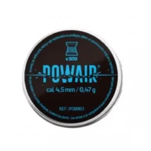 BOÎTE DE 500 PLOMBS PLATS POWAIR - CALIBRE 4.5 MM
