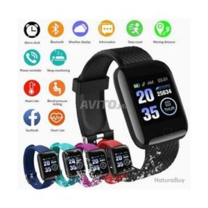 Bluetooth montre connectée smartwatch hommes femmes tensiomètre étanche Fitness Tracker Bracelet fré
