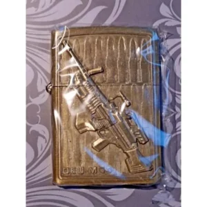 Bohai Lighter Briquet tempête à essence type Zippo motif Arme Militaria n°4