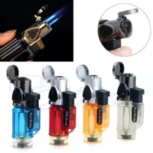 Briquet Lighter Gaz HongJing Bleu NEUF