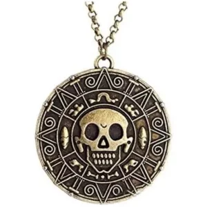 Collier Pendentif Médaillon Pirates des Caraibes