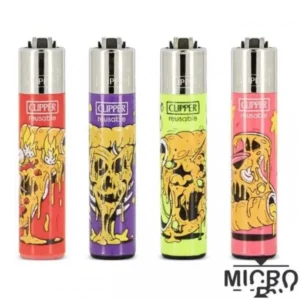 Lot de 8 briquets Clipper Micro Pizza Night