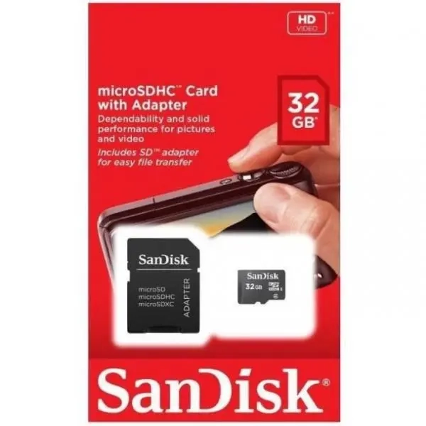 SANDISK 108097 Carte mémoire M.SDHC "Standard"- Imaging- 32GB + adapt SD- Cl.4 Neuf, en stock Vendeur professionnel