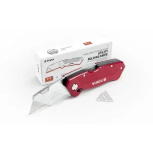 TOVIA-Couteau Pliant Cutter Bricolage Camping Survie + 10 lames