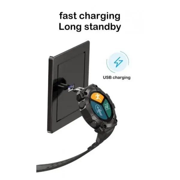 Montre connectée B33 avec écran rond pour documents fréquence cardiaque Bluetooth podometre... – Image 2