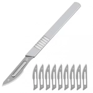 Kit Scalpel Acier Inox 11 Pièces JB 23 NEUF