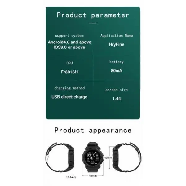 Montre connectée B33 avec écran rond pour documents fréquence cardiaque Bluetooth podometre... – Image 4