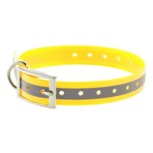 COLLIER POUR CHIEN Jaune Fluo Réfléchissant COUNTRY