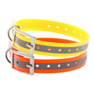 COLLIER POUR CHIEN Orange Fluo Réfléchissant COUNTRY