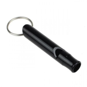 Sifflet de Dressage/Sport Porte Clé Noir Métal