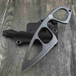 BOKER – couteau de poche EDC, petit couteau à lame fixe, manche en acier 440C
