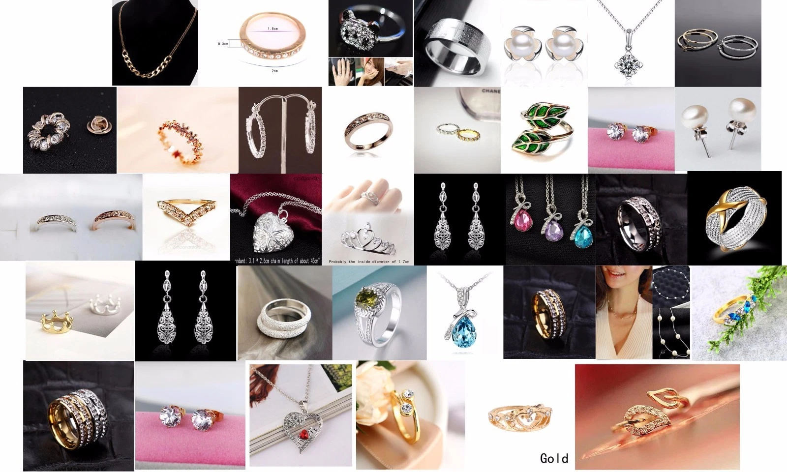 Bijoux Fantaisie Divers Modèles NEUF
