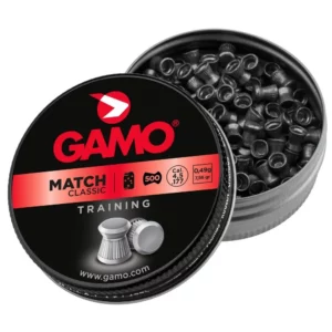 BOÎTE DE 500 PLOMBS PLATS GAMO MATCH CLASSIC 5.5mm