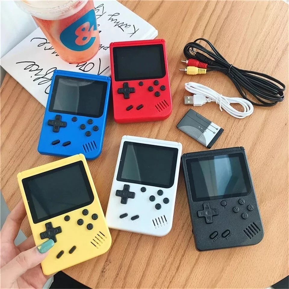 Rétro Portable Mini Console de jeu vidéo de poche 8-Bit 400 Jeux Inclus Blanc + 1 manette