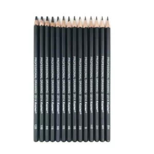 Crayon professionnel pour croquis et dessin, 12 pièces, papeterie, 1B 2B 3B 4B 5