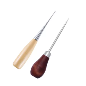 2 Outils Manche Bois Aiguille pour Tricoter NEUF
