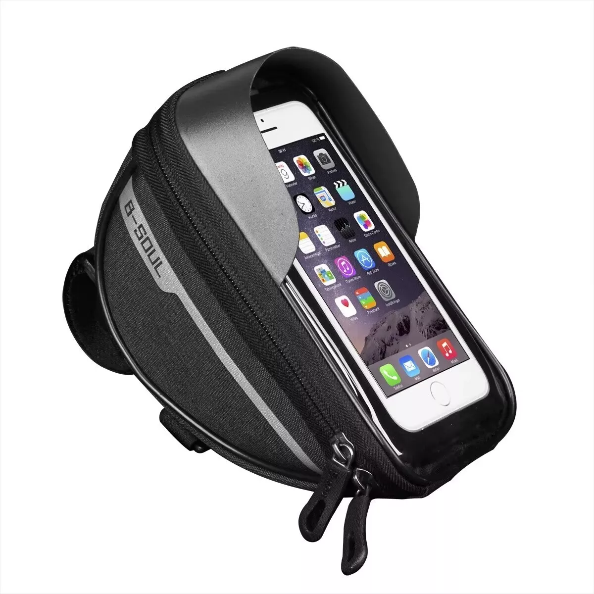 Sacoche de vélo étanche 1L Rangement pour smartphone fixable sur le guidon – Image 2