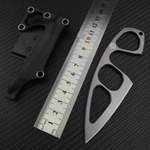 BOKER – couteau de poche EDC, petit couteau à lame fixe, manche en acier 440C