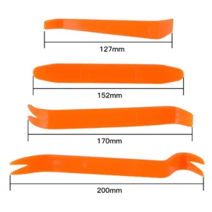 4 Outils de Démontage Garniture Voiture Abs 11cm 13cm 15cm 18cm NEUF