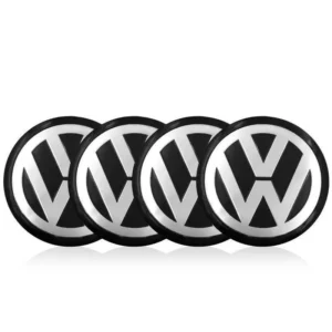 Lot de 4 Sticker Centre de Roue Moyeu Wheel cap Voiture V Diam 60mm