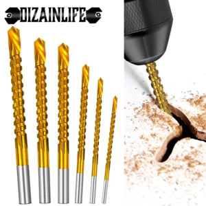 Jeu de 6 Forets Dentelés Cobalt Titane 6542 3mm/4mm/5mm/6mm/6.5mm/8mm pour tout type de matériaux