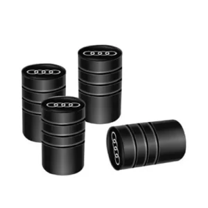 Lot de 4 Capuchons de valves d'air pneu Auto A Noir