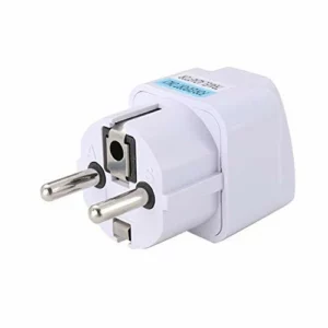 Adaptateur Alimentation Prise Universelle Terre Tout pays vers prise EU ABS et cuivre massif 250V 10A 800W