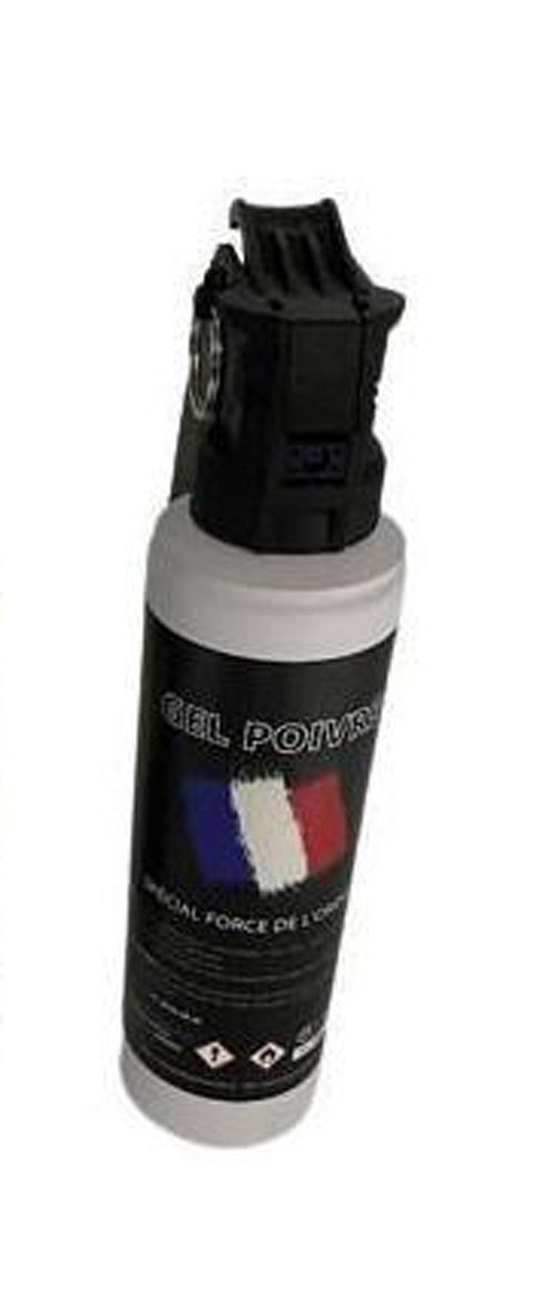 Bombe Lacrymogène AEROSOL Spray ANTI-AGRESSION SUPER PRO - GEL POIVRE - 100 ML POIGNEE – Image 2