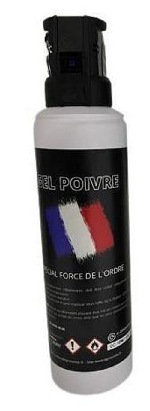 Bombe Lacrymogène AEROSOL Spray ANTI-AGRESSION SUPER PRO - GEL POIVRE - 100 ML POIGNEE – Image 3