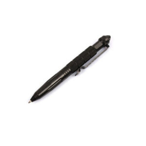 Kubotan Stylo Acier Défense Survie Secours Brise Vitre Couleur Noir