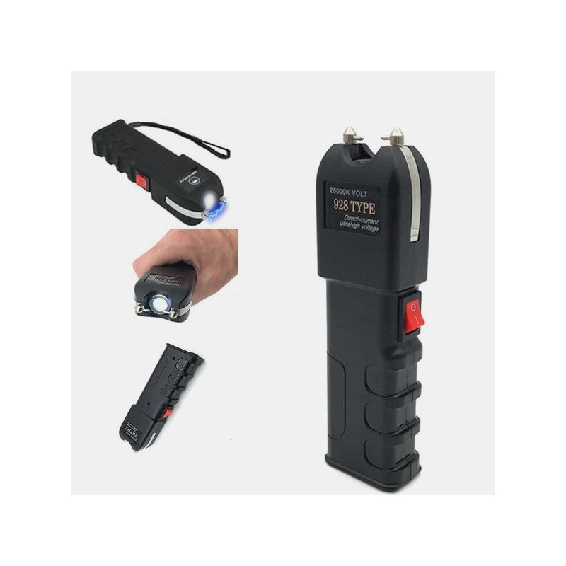 Taser Shocker Professionnel Modèle Type 928 Puissant 6.000.000V Torche à Led – Image 2