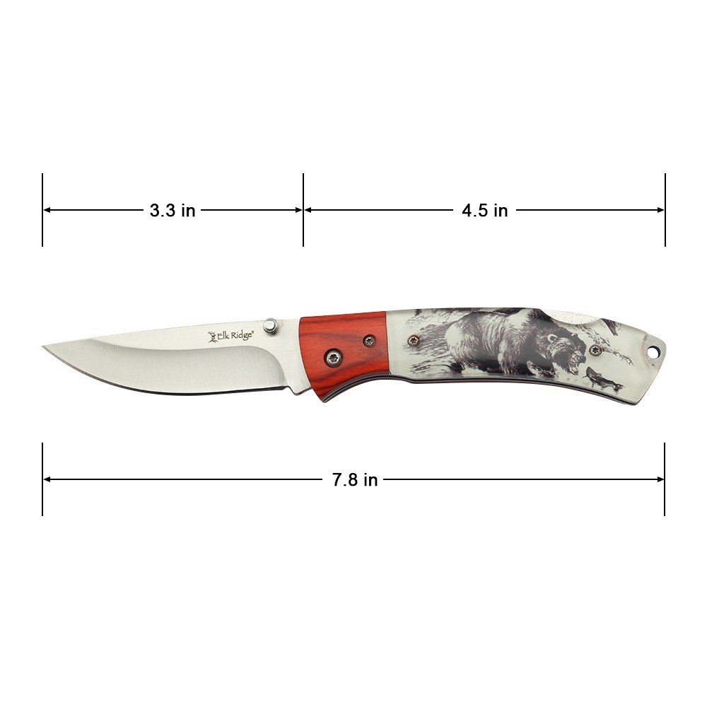 Elk Ridge - Folding Knife - ER-2012BR – Image 4